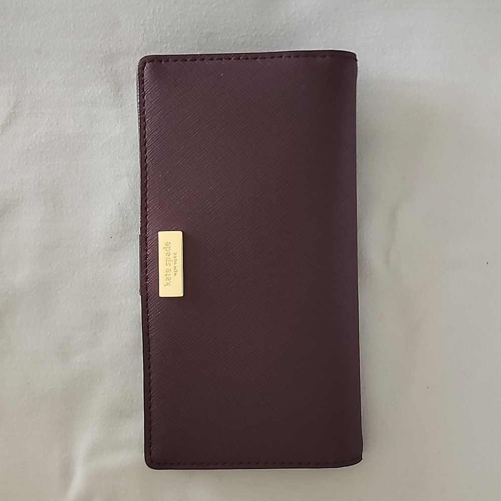 NWOT ♠️Kate Spade♠️  Royal Deep Purple Maroon Wallet